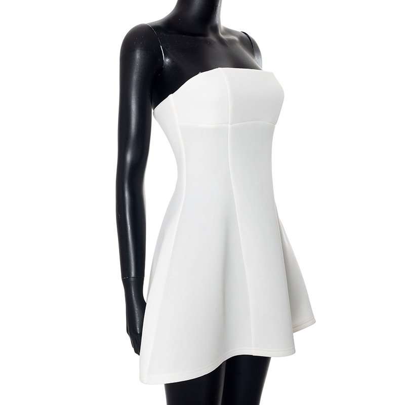 Elegant Strapless A-Line Mini Dress image 6