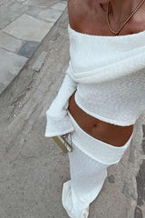 Ivory Allure Top and Maxi Skirt Set image 4