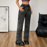 Straight-Leg Jeans with Snap Button Detailing image 2