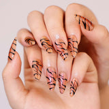 Fierce Tiger Stripes Nail Art image 0