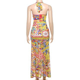 Abstract Print Maxi Dress image 6