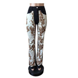 Camo Color Block Wide-Leg Pants image 5