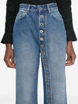 Denim Jean with One Leg Buttons Detail image 3