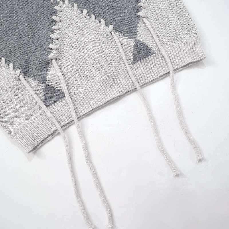 Street Style Patchwork Sweater image 8