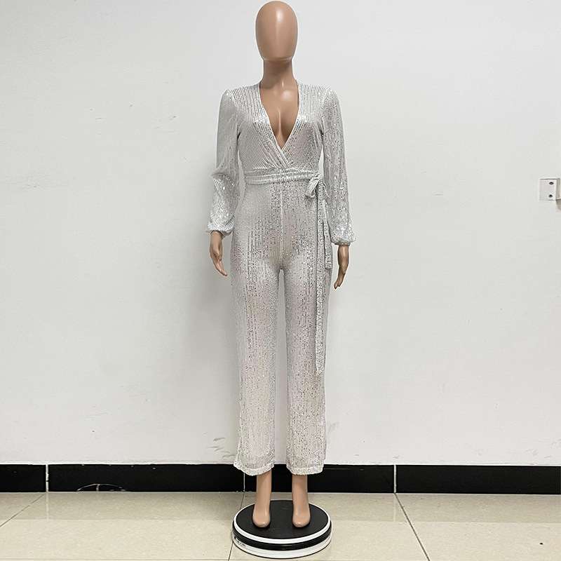 Sequin Dressy Casual JumpsuitS image 6