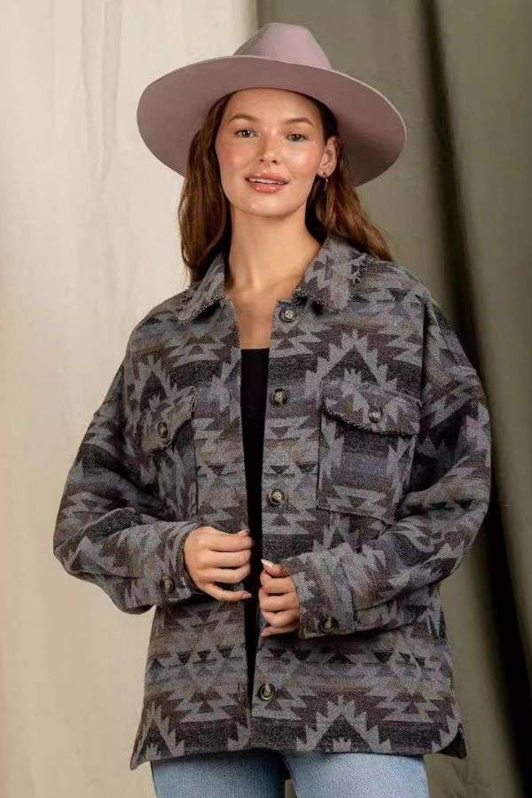 Vintage Inspired Shirt Jacket Coat image 0