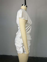 Corset Mini Dress with Ruffled Details image 3