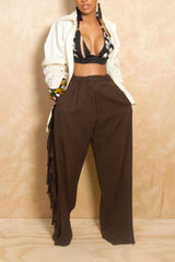 Relaxed Wide-Leg Trousers image 3