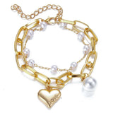 Love Heart Pendant Bracelet Set image 2