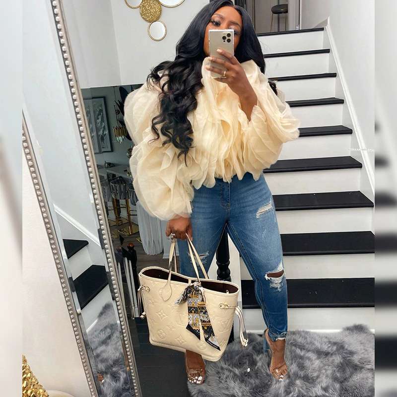 Cloud Nine Ruffle Blouse image 1