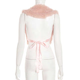 Faux Fur Sleeveless Vest image 3