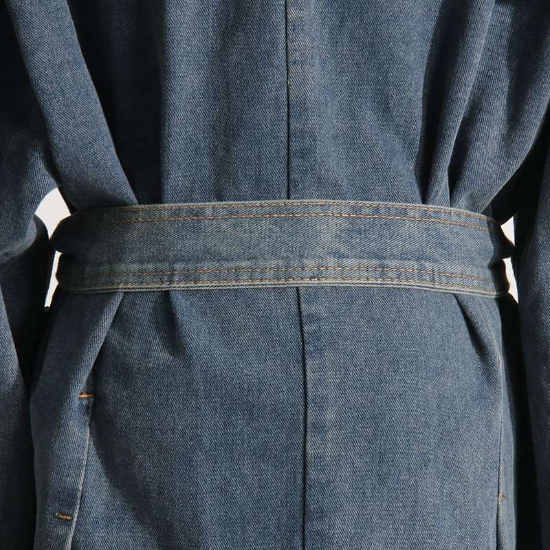 Denim Trench Coat image 4