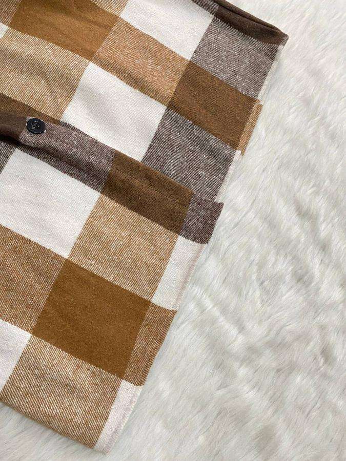 Casual Long Sleeve Oversize Plaid Long Coat image 7