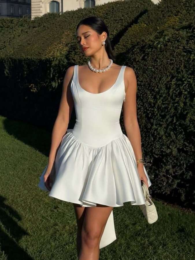 Timeless White Dress image 4
