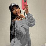 Casual Zipper Hooded Mini Dress image 2