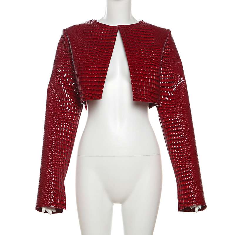Short Round Neck Jacket image 5