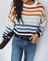 Colorful Striped Knit Sweater image 2