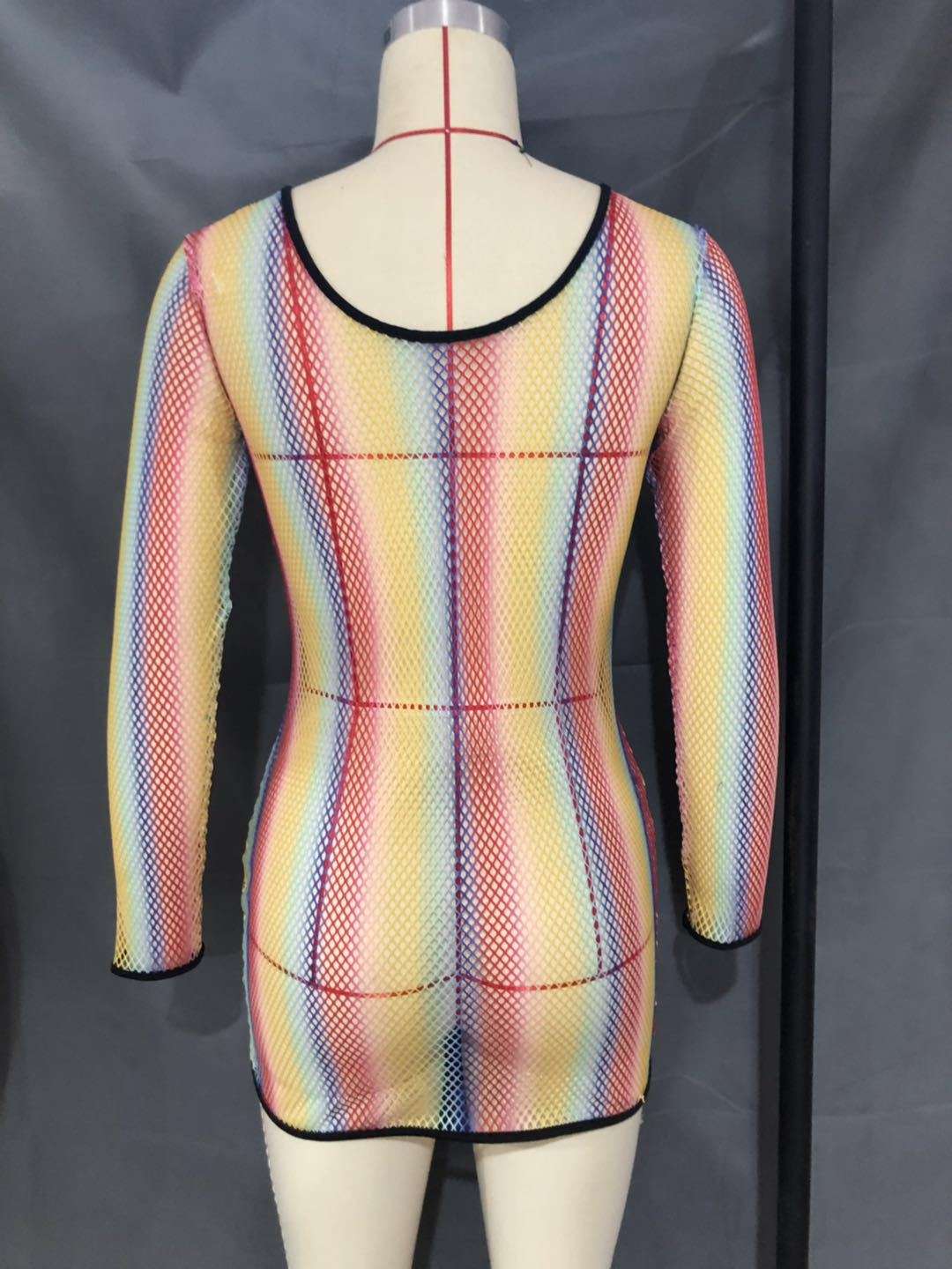 Hollowed Out See-through Mesh Beach Dress image 6