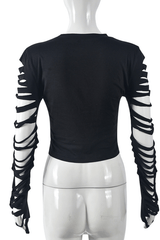 Rider's Edge Cutout Sleeve Crop Top image 5