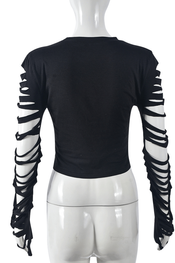 Rider's Edge Cutout Sleeve Crop Top image 5