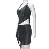 Irregular Backless Date Night Dress image 4