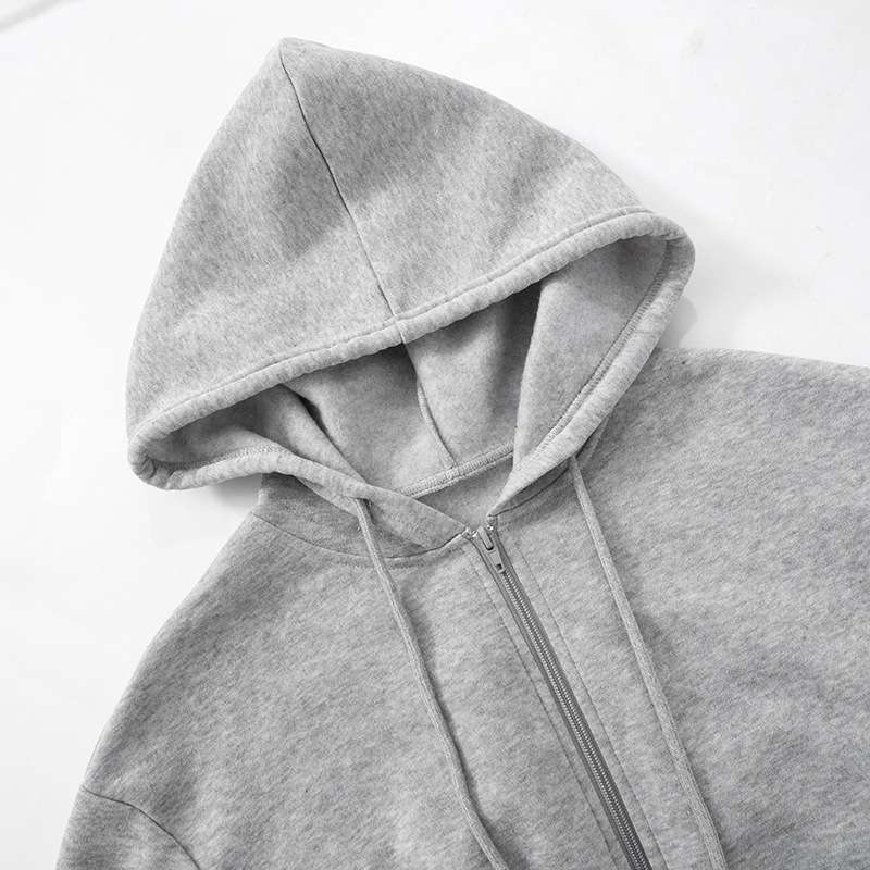 Casual Zipper Hooded Mini Dress image 3