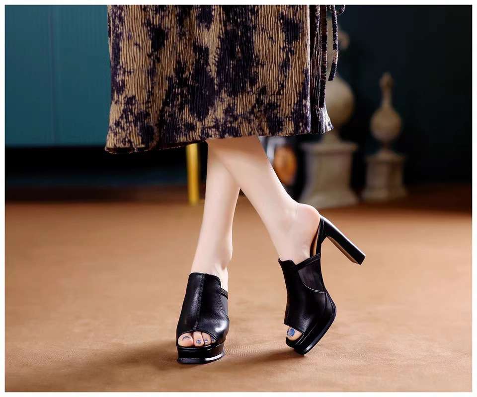 Open-Toe Platform Heels Sandals image 0