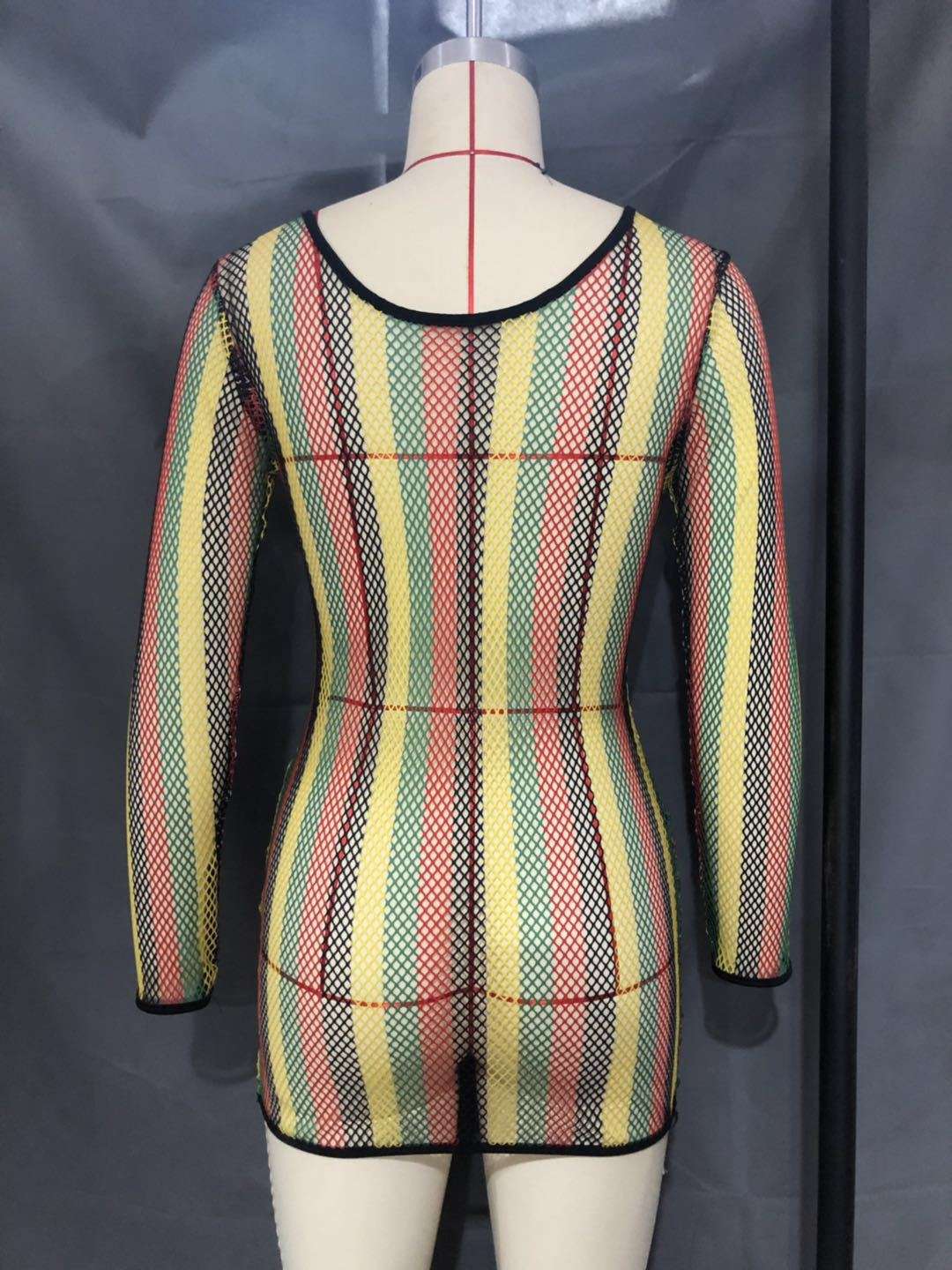 Hollowed Out See-through Mesh Beach Dress image 4