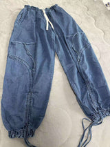 Loose cargo jeans wide leg denim pants image 5