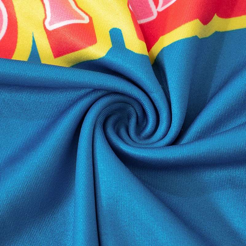 Colorblock Letter Print Cropped T-shirts image 5