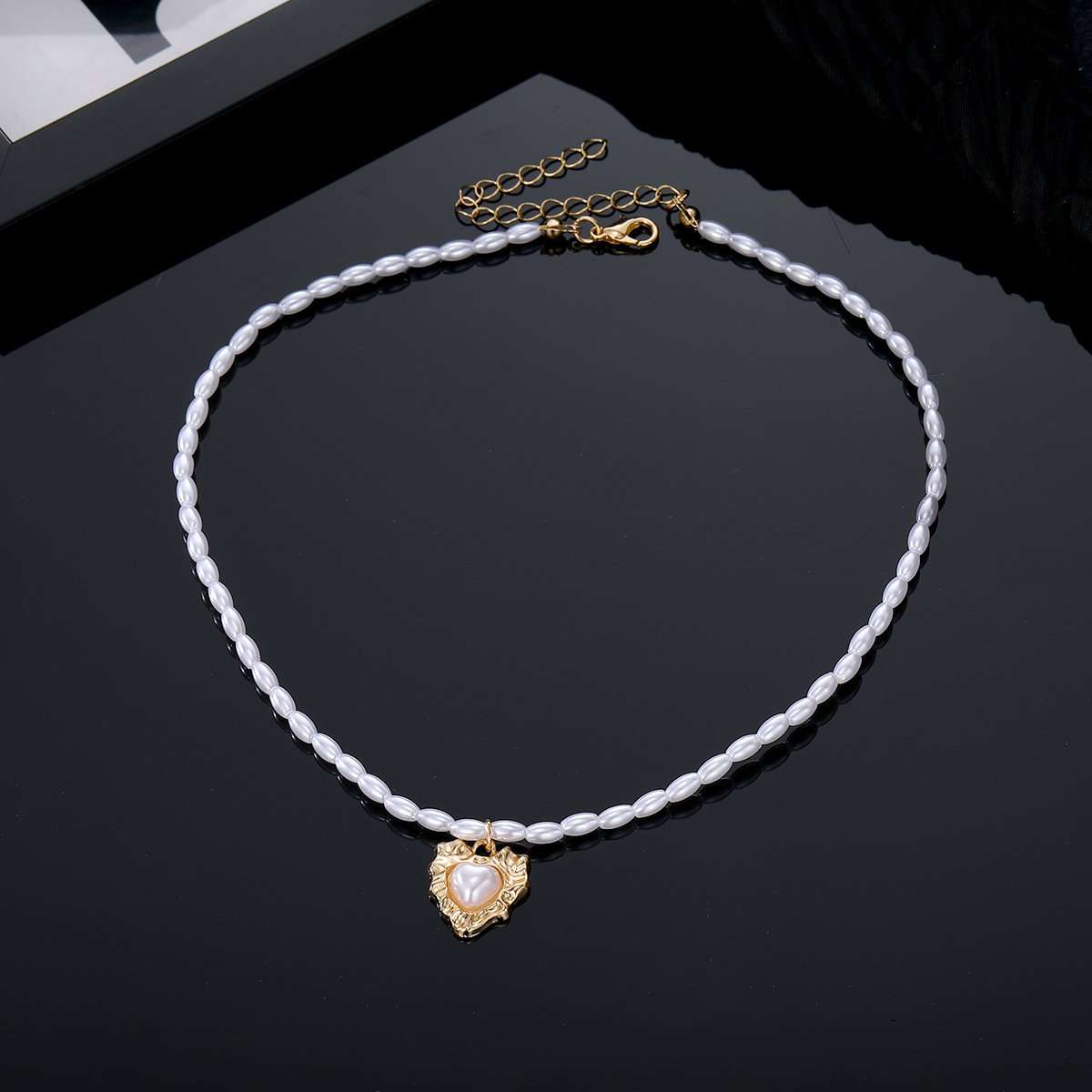 Crystal Heart Pendent Necklace?Chain image 3