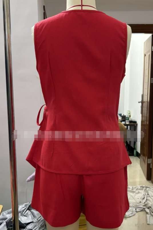 Scarlet Wrap-Front Sleeveless Top & Shorts image 5
