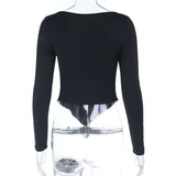 Elegant Black Long-Sleeve Top image 4