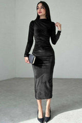 Fashion Solid Color Slim Fit Dress image 2