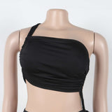 Rached Sleeveless Bodycon Wide-leg Jumpsuits image 2