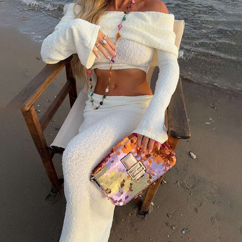 Elegant Off-Shoulder Two-Piece Set image 2