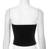 Elegant Strapless Corset Top with Decorative Ties image 3