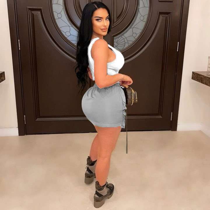 Casual Drawstring Mini Skirt image 2