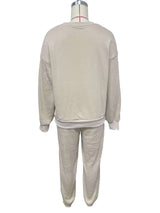 Relax Fit Short Sleeve Sweatshirt Set image 6