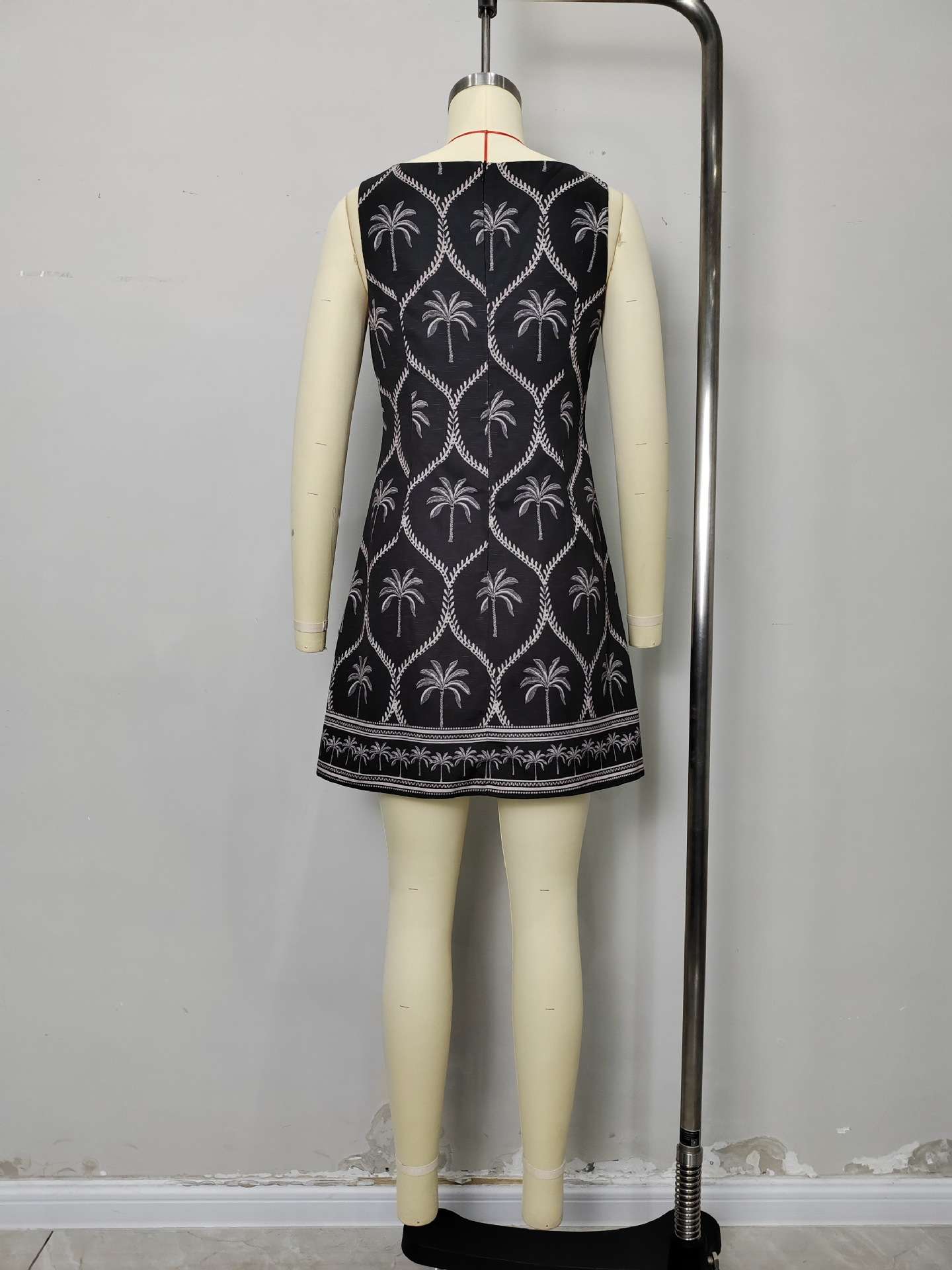 Palm Tree Embroidered Dress image 2