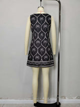Palm Tree Embroidered Dress image 2