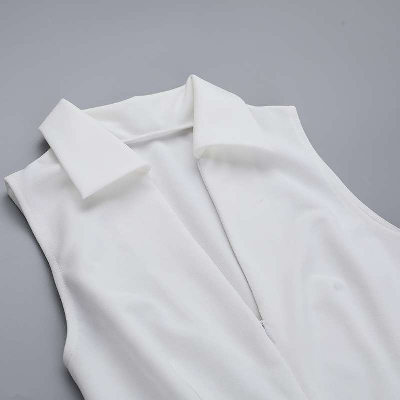 LuxeSport Pleated Zip-Up Mini Dress image 3