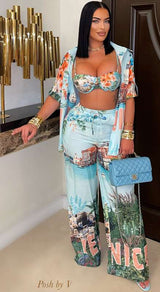 Vibrant Tropical Print 4 Pieces Set image 4