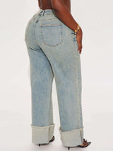 High-Waisted Wide Leg Vintage Jeans image 6