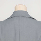 Colorblock Buckle Long Sleeve Blazers image 9