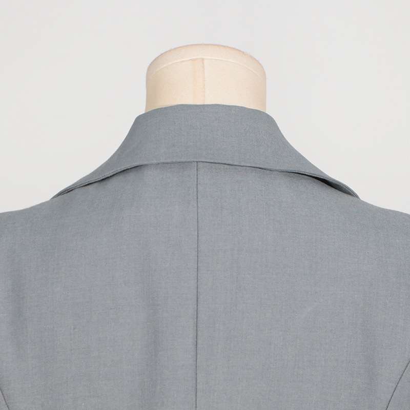 Colorblock Buckle Long Sleeve Blazers image 9