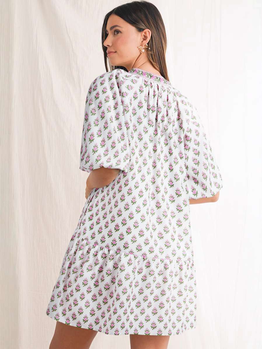 Floral Dress with Accents image 2