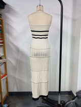 Crochet-Design Maxi Dress with Slit image 5