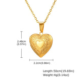 Elegant Gold Heart Pendant Necklace image 2