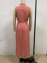 Midi Shirt Dress with Belt image 7